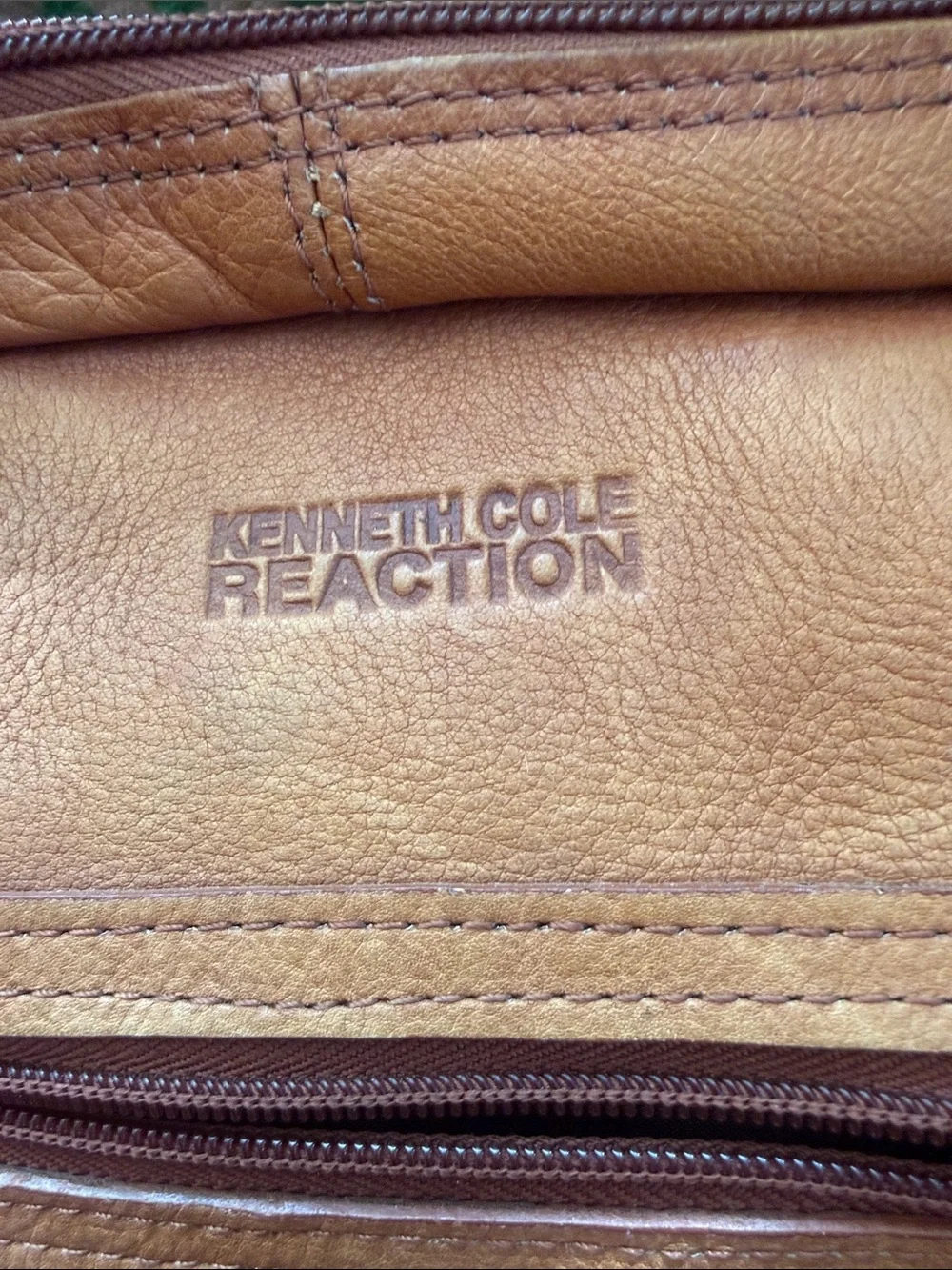 Kenneth Cole cognac leather